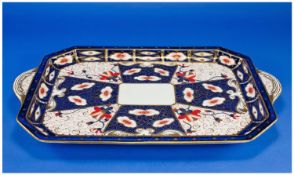 Royal Crown Derby Imari Pattern Large Two Handled Tray. Date 1898 Quality Item and Condition. 12.5