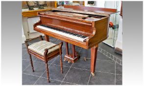 Monington and Weston Boudoir Grand Piano, in a mahogany case, with 7½ octaves, with sustain and