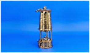 Eccles Brass Miners Lamp. Type 6