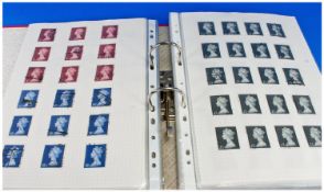 Large red lever Arch file with large quantity of GB stamps from KEVII onwards, including many