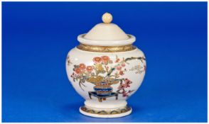 An Extremeley Fine Quality Imperial Satsuma Miniture Vase (Lid replaced) Kyoto School in the style