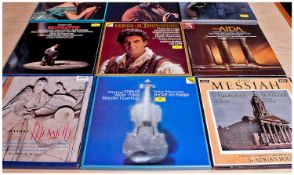 Collection Of Records Including `Handel, Messiah`, `Placido Domingo as Othello`, `Guiseppe Verdi` &