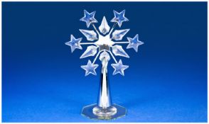 Swarovski Crystal Rockefeller Star Tree Topper in the shape of a star. Number 843215. With box &
