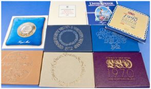 Collection of Various British Coin Proof Sets, from the Royal Mint, comprising sets from the years