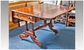 Early 19th Century Mahogany Pembroke Table, circa 1835, in the manner of Gillows, fitted with