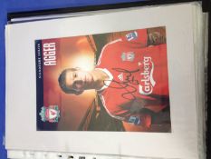Album of 62 Football and Boxing Autographs including Andy Cole, Bruce Grobberlaaf, Frank Bruno,