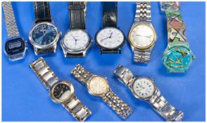 Collection Of Nine Low Value Wristwatches A/F