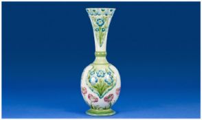 Macintyre William Moorcroft Signed Florian Ware Vase, date 1907-08. Decorated with Forget-me-Knots