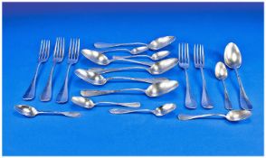 Christofle French Collection Of Top Quality Silver Plated Flatware comprising 5 forks, 6 large