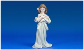 Lladro Figure `Petals of Love`. Model no 6346. Issued. Height 10 inches.