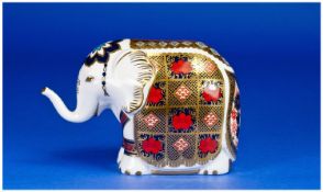 Royal Crown Derby Limited Edition Imari Paperweight. `Yorkshire Rose Elephant` Date 1991. Limited