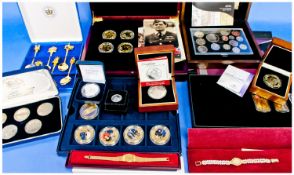 Mixed Lot Of Modern Coins, Comprising The William And Catherine Royal Wedding Silver Commemorative,