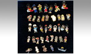 Collection Of 39 Robertson`s Enamelled Badges.