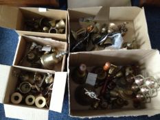 Five Boxes of Assorted 20th Century Brass Bells.