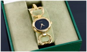 Gucci Ladies Gold Plated Fashion Watch. Excellent Condition, Complete With Box And Papers.