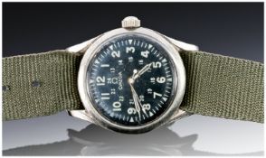 Military Style Wristwatch, With Canvas Strap.
