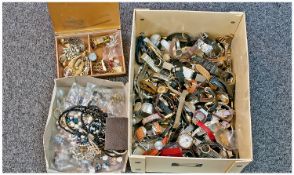 Interesting Box of Watches and Costume Jewellery.