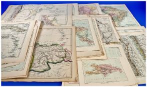 Collection OF 25 19th Century Maps Of South American Interest