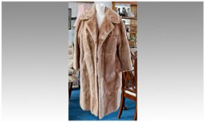 Musquash Ladies Full Length Coat. fully lined.