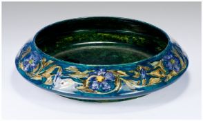 Morrisware Signed G.Cartlidge Floral Inverter Bowl. Date 1913. Good quality example. 2.75`` in