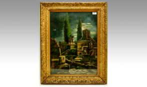 E E Moore 1920 Oil on Canvas 24 inches x 18 inches