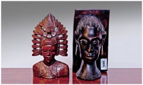 Ghana Wood Carving, Together With One Other.