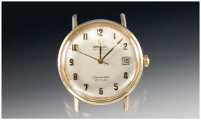 Gents 9ct Gold Omega Automatic, Seamaster De Ville, Champagne Dial With Arabic Numerals And Date