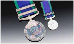 1964 Campaign Service Medal With Two Clasps Malay Peninsula & Borneo Awarded To FLT LT D A FERGUSON