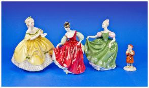 Collection Of 3 Royal Doulton Figures, `Fair Lady` HN 2832, 7`` in height, `Michelle` HN 2234, 7``