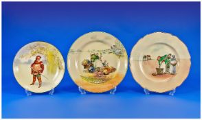 Royal Doulton Series Ware Rack/Cabinet Plates ( 3 )In Total. 1. Falstaff D3835. 2. Flower Market