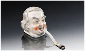 Novelty Tape Measure Realistically Modelled In The Form Of David Lloyd George, Early 20thC. Height
