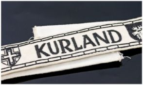 WW2 German Cuff title `Kurcand`