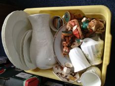 Box Containing a Collection of Ceramics, including Wedgwood, Masons, Pendelfin, Chokin, etc.