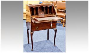 Early 20th Century Elm and Mahogany Bureau.