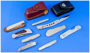 A Good Collection Of Small Knives Penknives, 9 in total, various makers includes 1. G.Ibberson