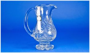 Waterford Crystal Classic Collection `Sea Horse Pitcher` with box & papers. 9.25`` in height.