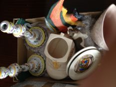 Box Of Miscellaneous Ceramics.