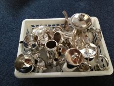 Collection Of EPNS Ware, comprising two 4 piece tea/coffee sets. Together with two goblets.