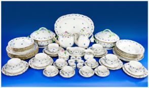 Herend  Very Fine Handmade & Handpainted 64 Piece Porcelain Dinner & Tea Service. Number 1725.
