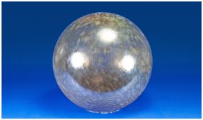 Ditchfield Large Globe Lustre Lampshade, translucent pale lustre to the central area, with shadows