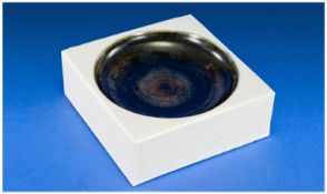 Troika- Fine Square Shaped Bowl, signed to  base. 4.75 x 4.75 inches, 2 inches high.