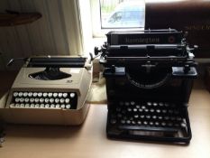 Two Typewriters,  1.Remmington Typewriter Made At Ilion, New York, USA. 2. Empire Corona Portable