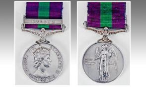 General Service Medal With Malaya Clasp, Awarded To 548269 S A C J Wallace RAF