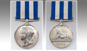 Egypt Medal 1882-89 Awarded To 986 Sgt J Champion 1/R Suss:R