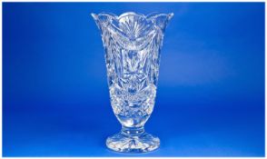 Waterford Very Fine Crystal Hand Cut Limited Edition Designer Gallery Winter Wonderland Vase.