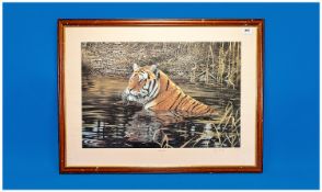 Signed Limited Edition Framed Coloured Print, signed in pencil lower right, John Mould. 281/600 `