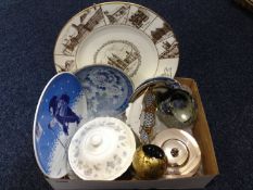 Collection Of Ceramics Including Wedgwood April Flowers, Paperweights, Chokin Ware etc.