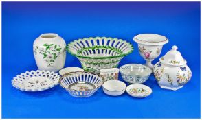 Collection of 20th Century Named Ceramics comprising Royal Worcester `Marissa` pattern campagna