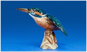 Beswick Bird Figure `Kingfisher`. Model no 2371, issued 1971 - 98, height 5 inches.