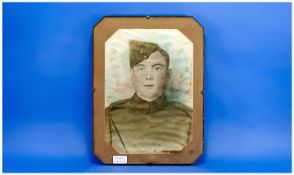Framed Large Photograph of Royal Flying Crops Soldier.